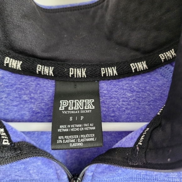 Victoria Secret Pink Half Zip Pullover - Picture 3 of 4